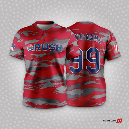 OC Crush "Red/Gray Camo" 2-Button Jersey