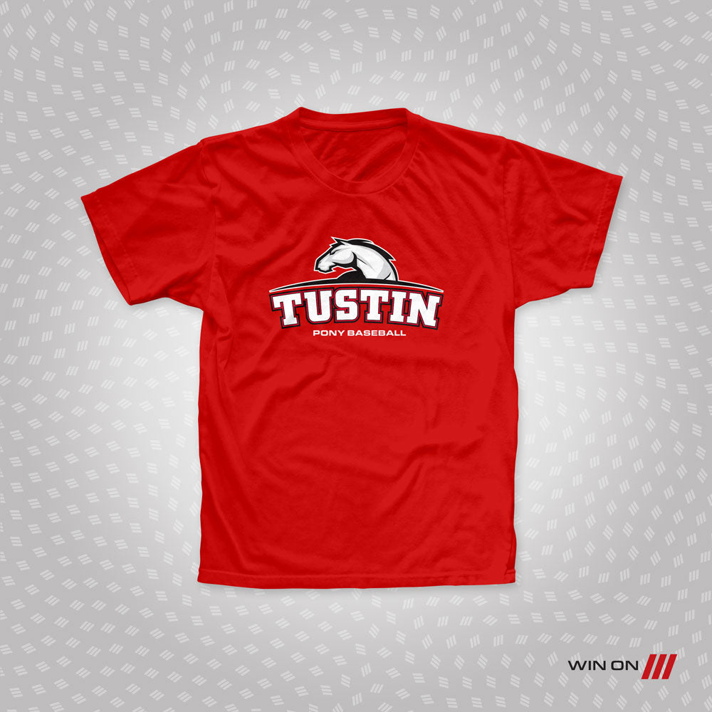 Tustin Pony Baseball T-shirt (Heavy Cotton)