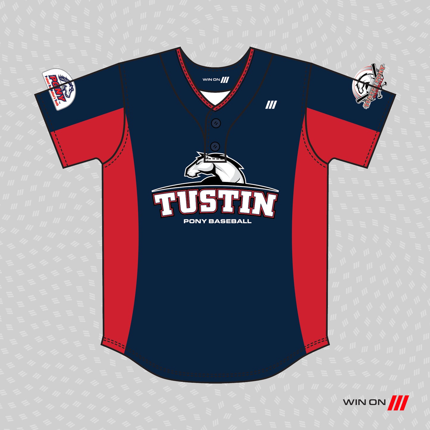 Tustin Pony (Red Sox Navy/Red) 2-Button Jersey
