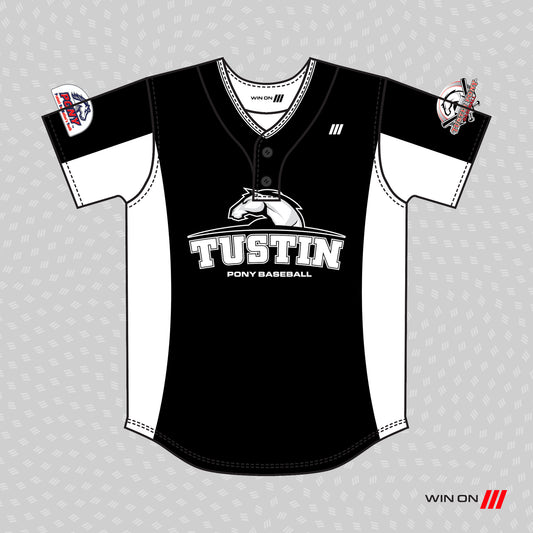 Tustin Pony (White Sox Black/White) 2-Button Jersey
